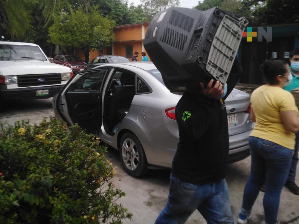 Reciclatrón supera la meta de recolección de basura electrónica en Minatitlán