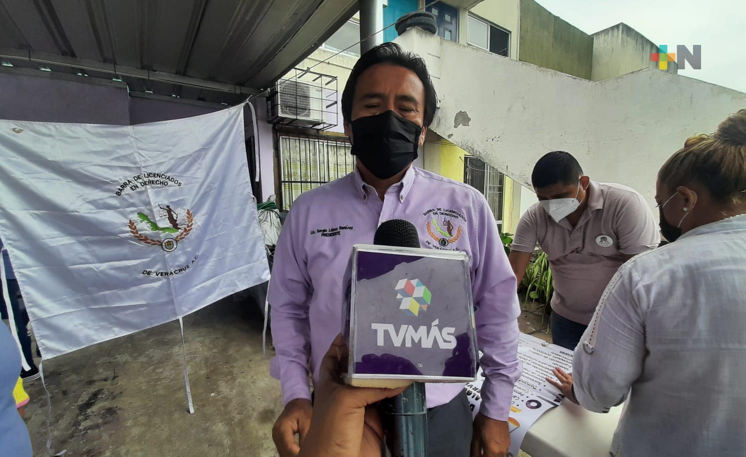 Brindan asesorías jurídicas gratuitas en Veracruz-Boca y Medellín, la más comunes   en materia familiar