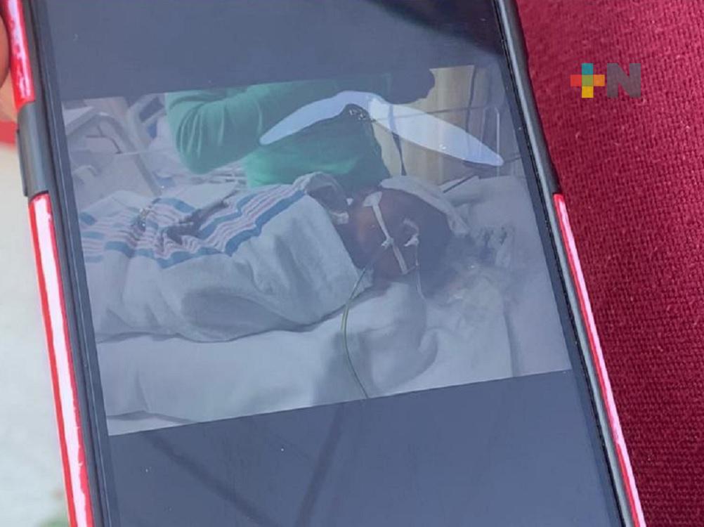 Solicitan plaquetas para bebé internado en Hospital de Coatzacoalcos