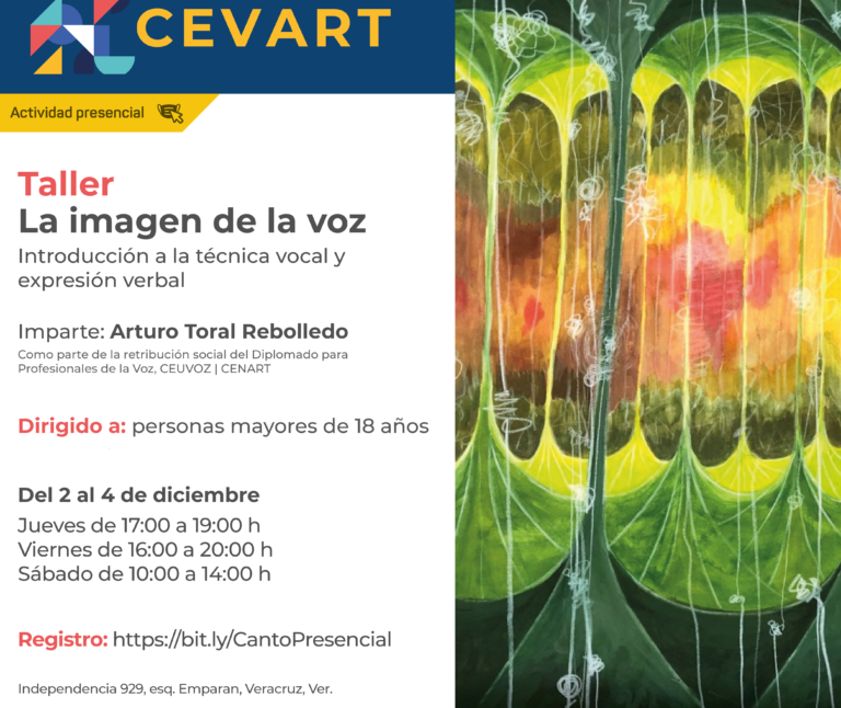 Invita IVEC al taller presencial “La imagen de la voz”