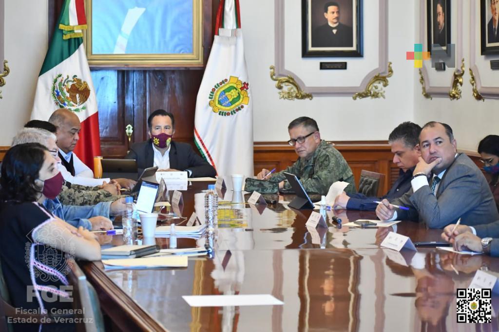 FGE coordinó la Mesa de COESCONPAZ en Palacio de Gobierno