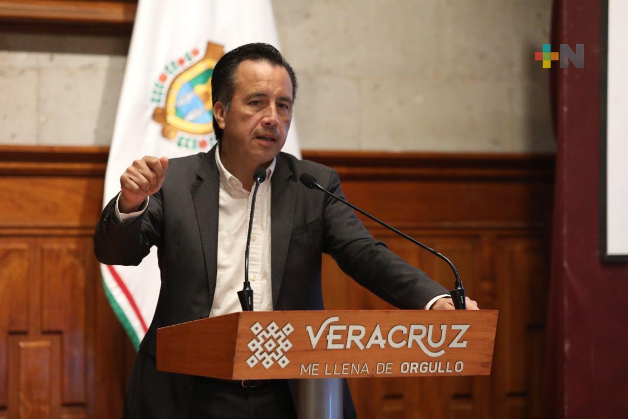 Gobernador lamenta falta de coordinación con Ayuntamiento de Veracruz; tiene 100 policías para 600 mil habitantes