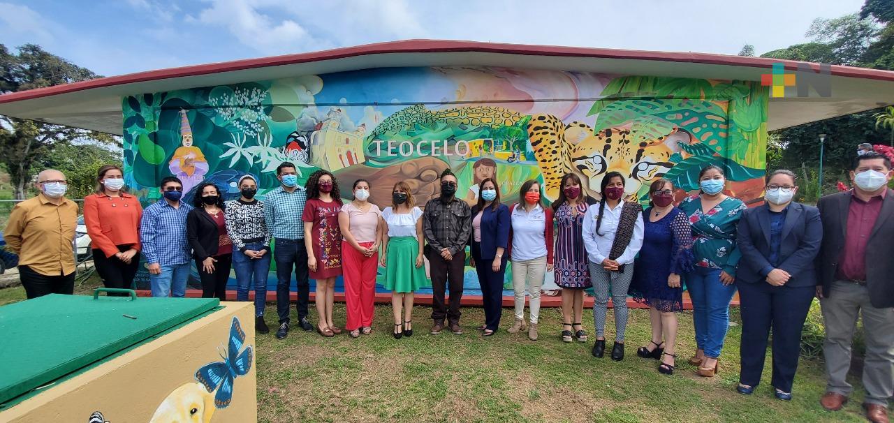 Inaugura SEV mural Guardianes del Monte, en CAM de Teocelo