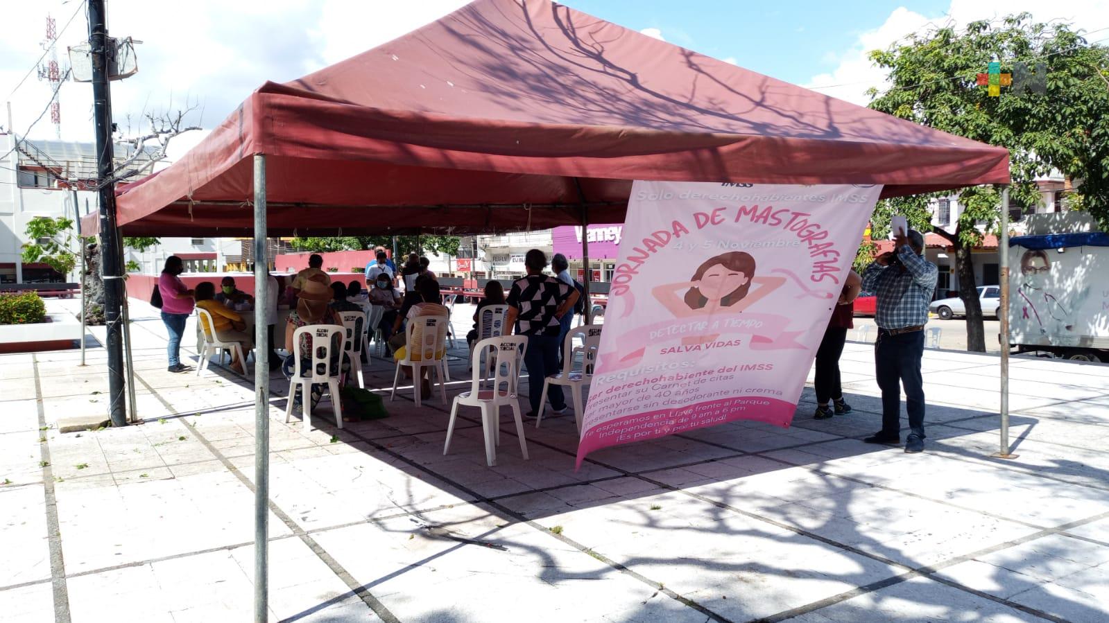 Ofreció IMSS Jornada de mastografías y vacunación contra influenza