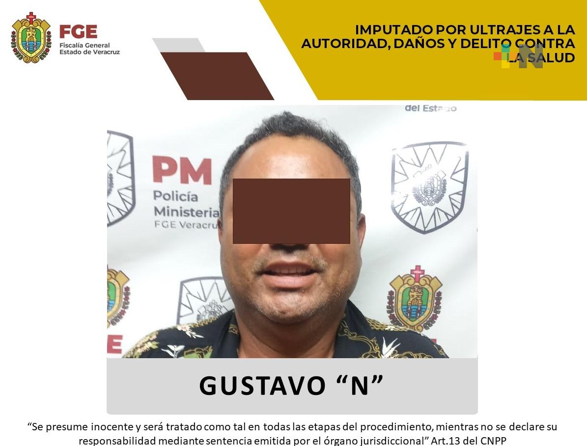 Por ultrajes a la autoridad y daños procede imputación de Gustavo “N”