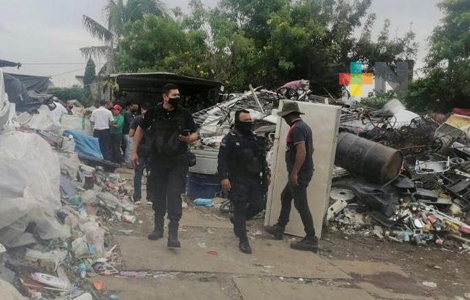Inicia SSP operativos de revisión en chatarreras de Veracruz