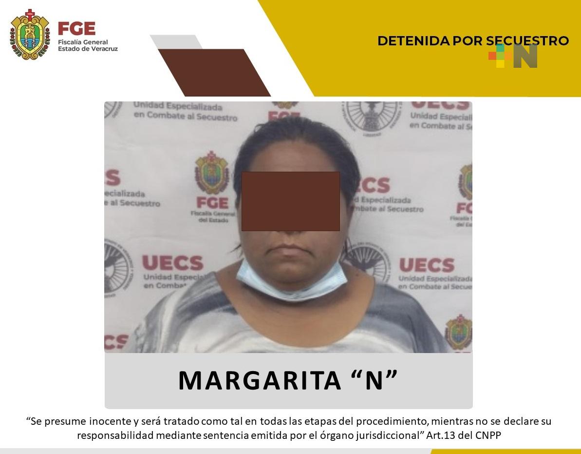 Detiene UECS Veracruz a presunta secuestradora en Nuevo León