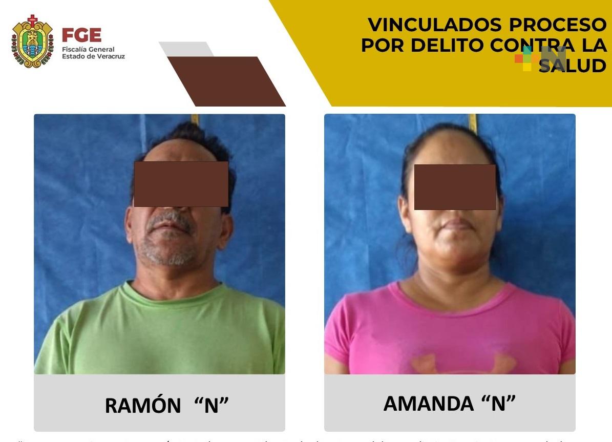 En Cosamaloapan vinculan a proceso a Ramón «N» y Amanda «N» por delitos contra la salud