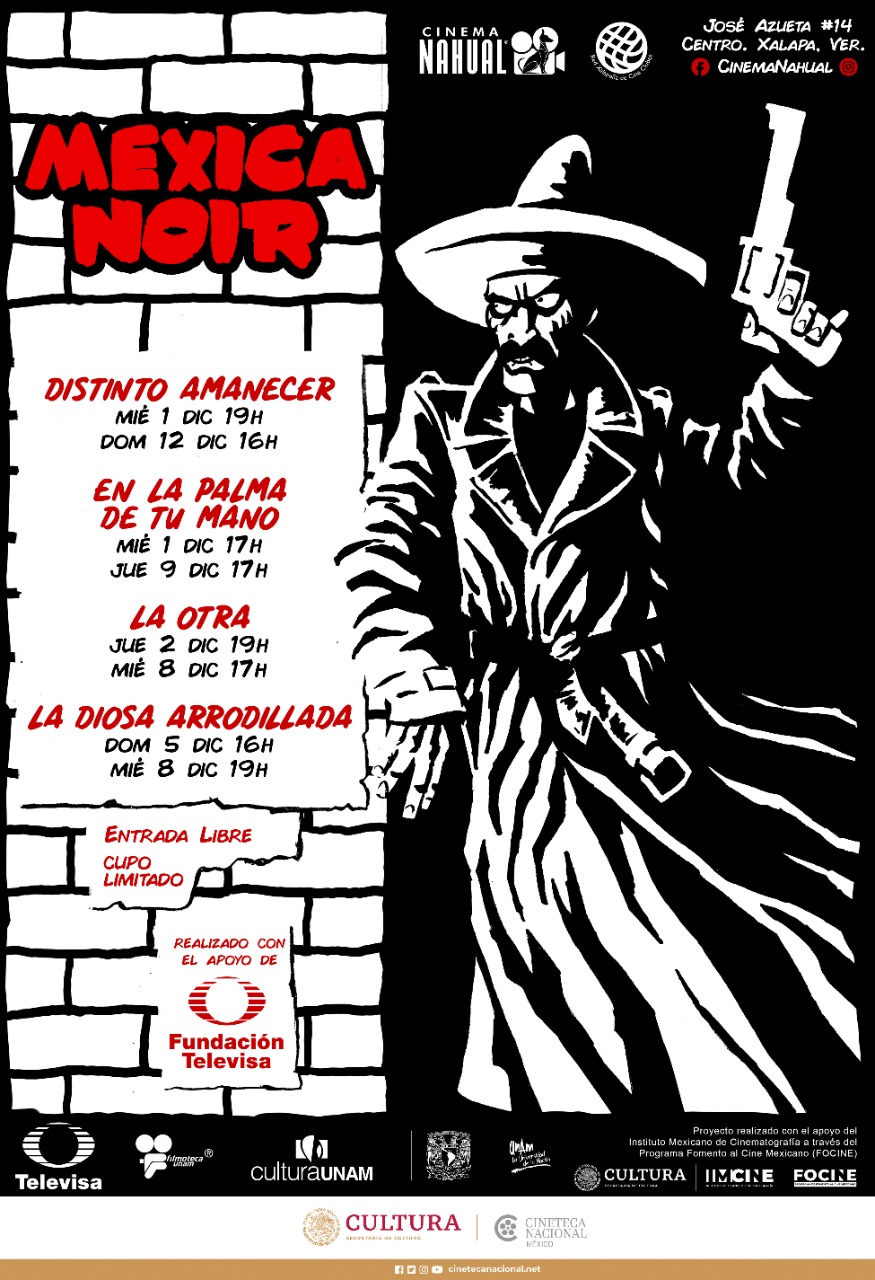 Invitan a la muestra de cine noir mexicano en Cinema Nahual