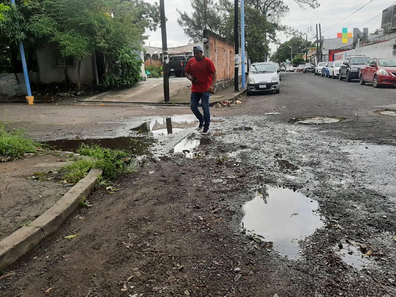 Intransitables las calles de colonia Rigo Boca del Río; piden atención de autoridades