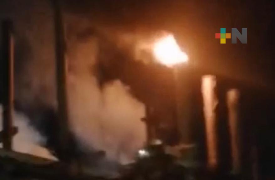Se registra incendio en una Planta del Complejo Morelos, en Coatzacoalcos