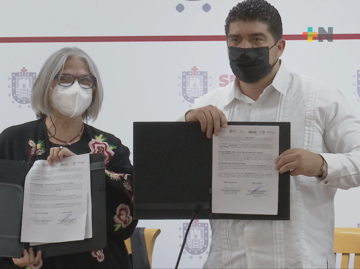 SEV y Childfund México buscan implementar programa “Colección de apapachos” en Veracruz