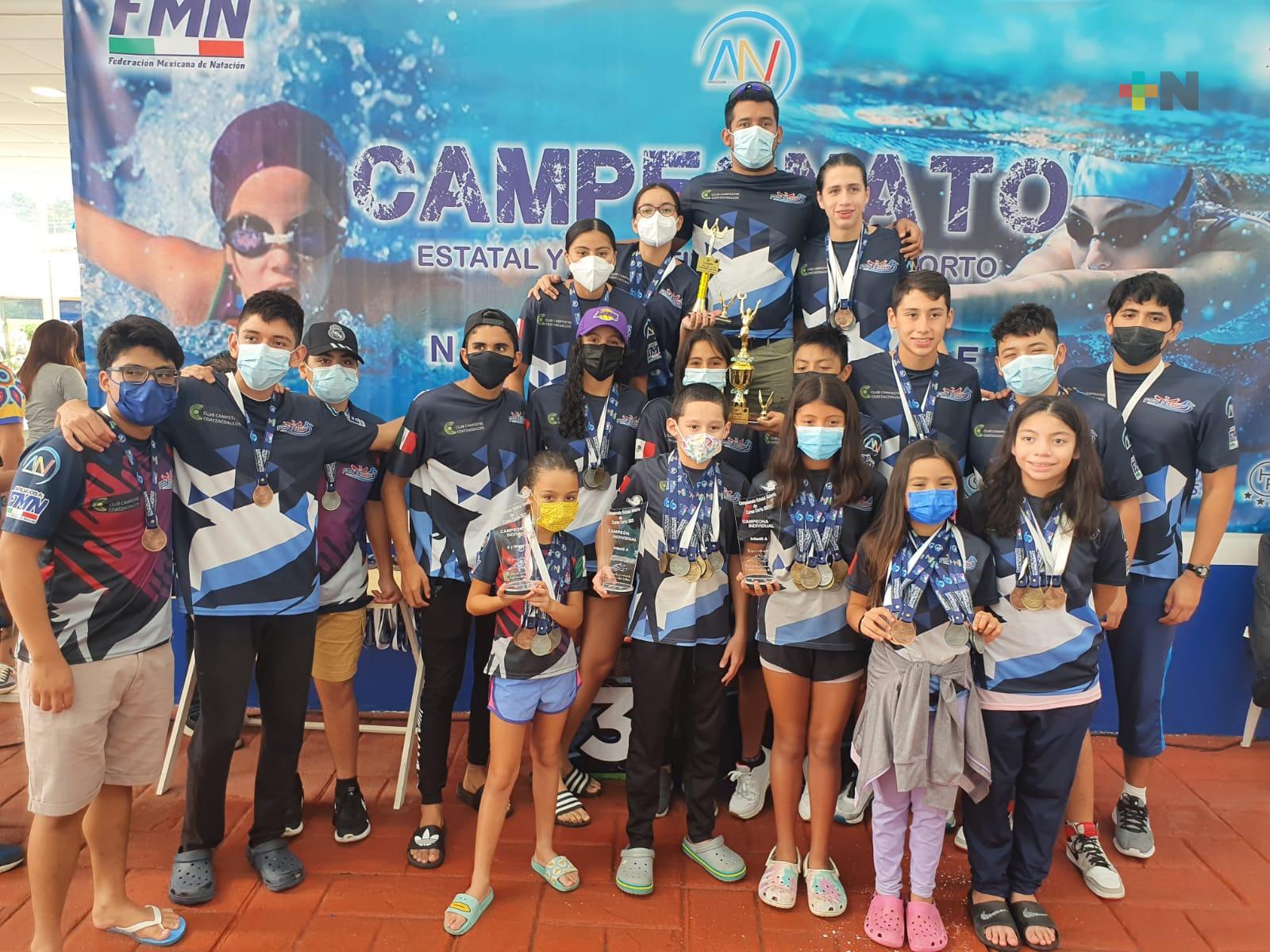 Fénix Swin Coatzacoalcos logró 15 oros en Campeonato Estatal