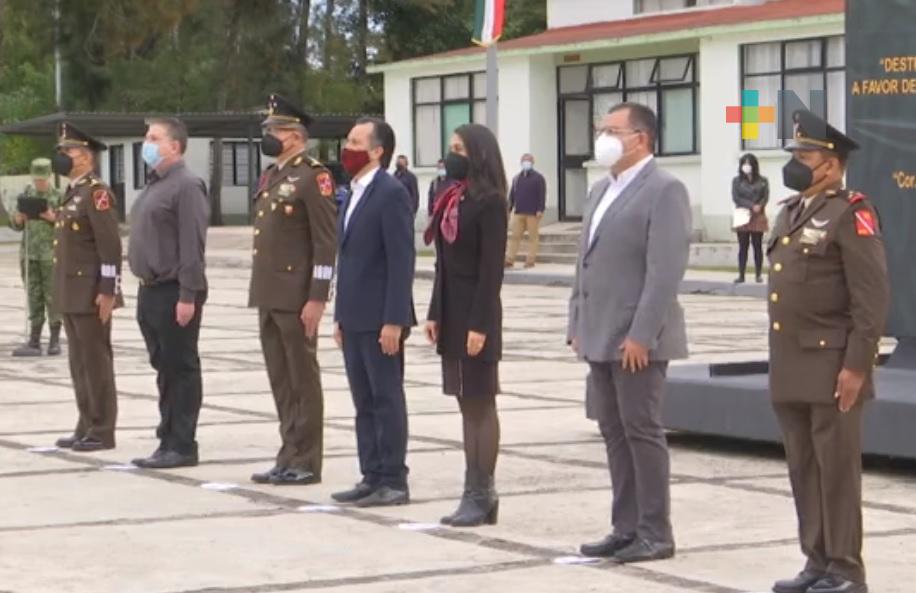 Gobernador presidió la ceremonia de destrucción de armamento en el #63 Batallón de Infantería de la Sedena