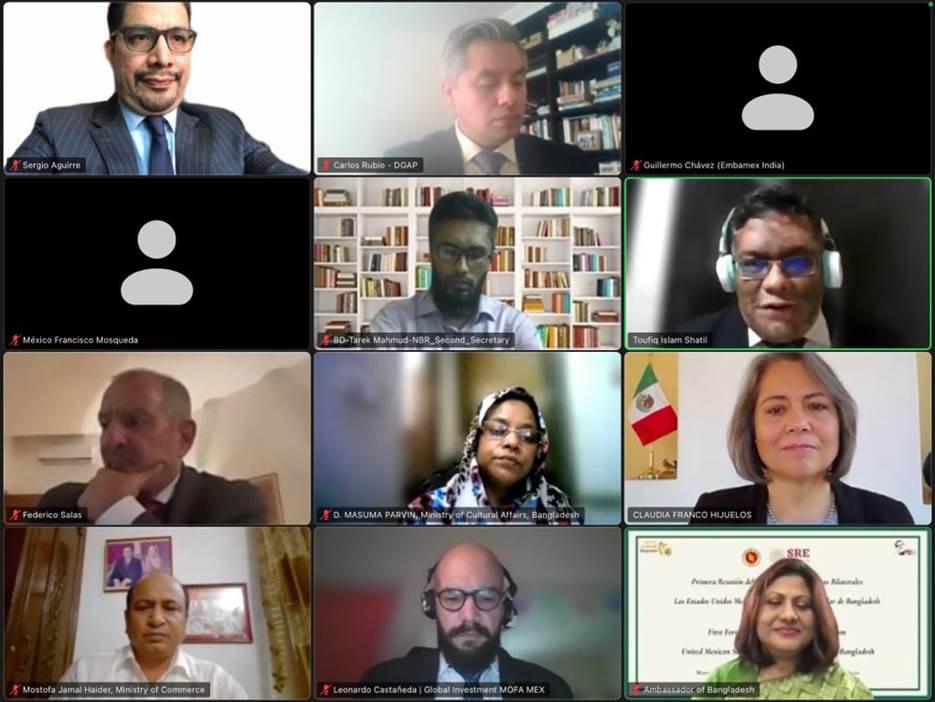 México y Bangladesh celebran la Primera Reunión del Mecanismo de Consultas Bilaterales