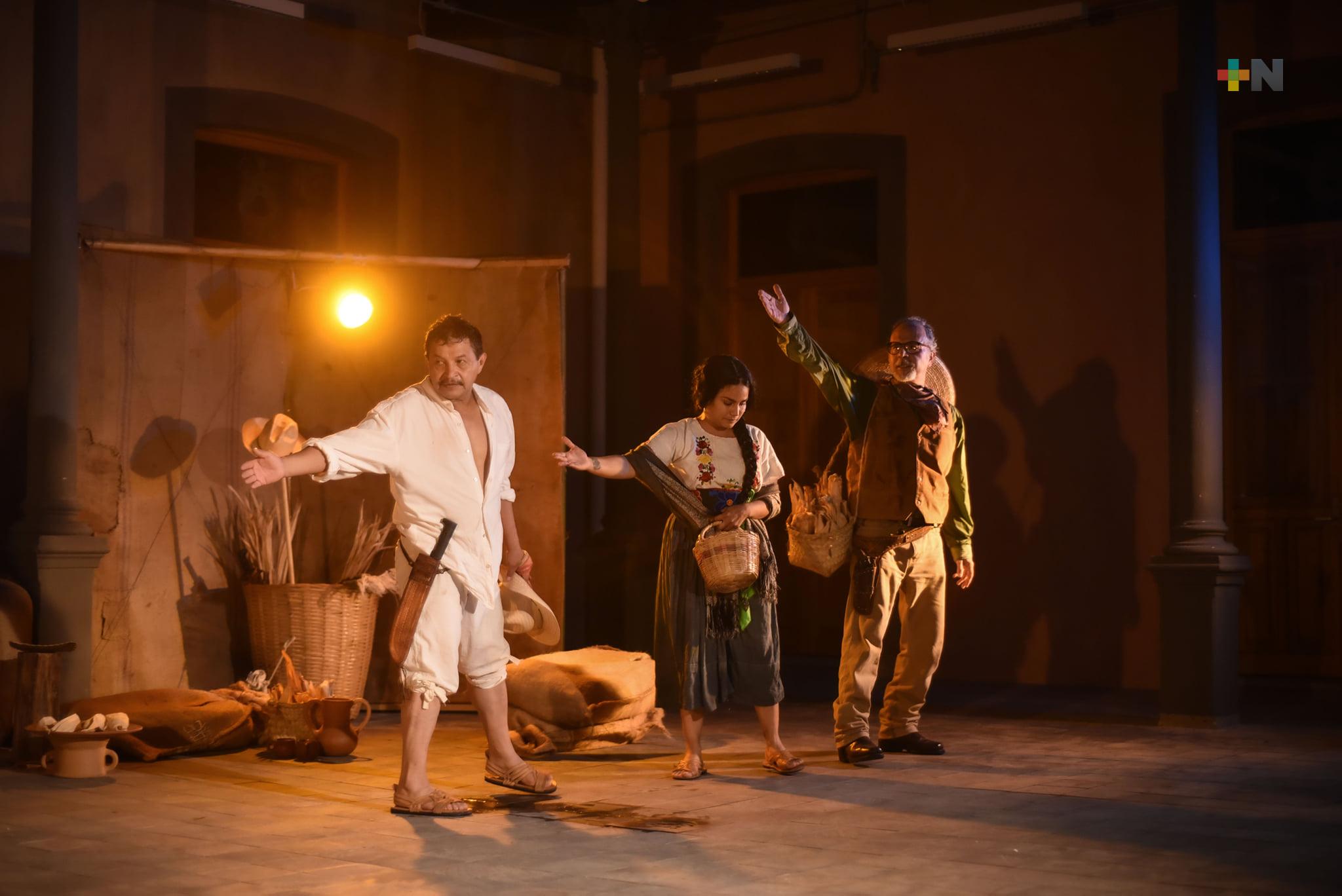 Presentan documental escénico en la colonia Carolino Anaya