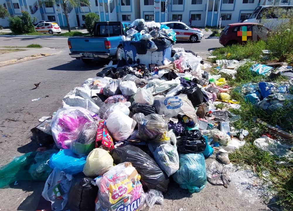 Continúa el problema de recolección de basura en Coatzacoalcos