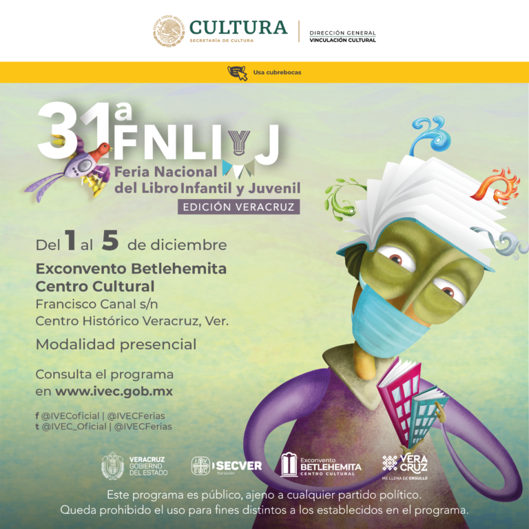 Invitan a charlas y presentaciones literarias la 31ª FNLIyJ, Edición Veracruz
