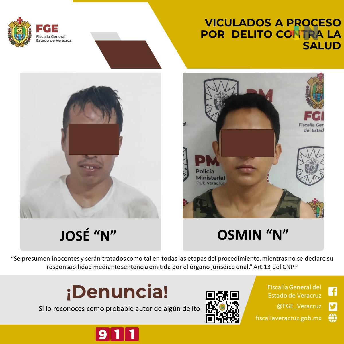 Son vinculados a proceso por delito contra la salud en la zona sur