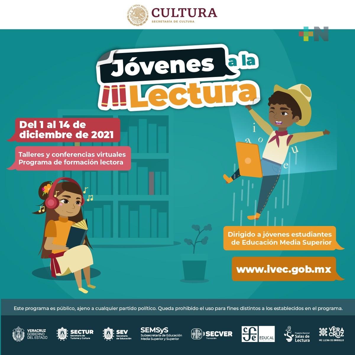 Invita IVEC a participar en las actividades del proyecto Jóvenes a la Lectura