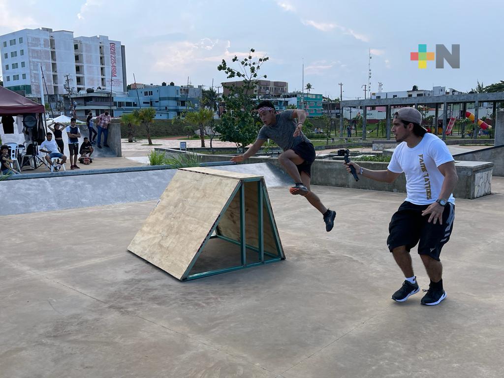 Atletas de parkour se reunieron en «Floskour Jam 2021»