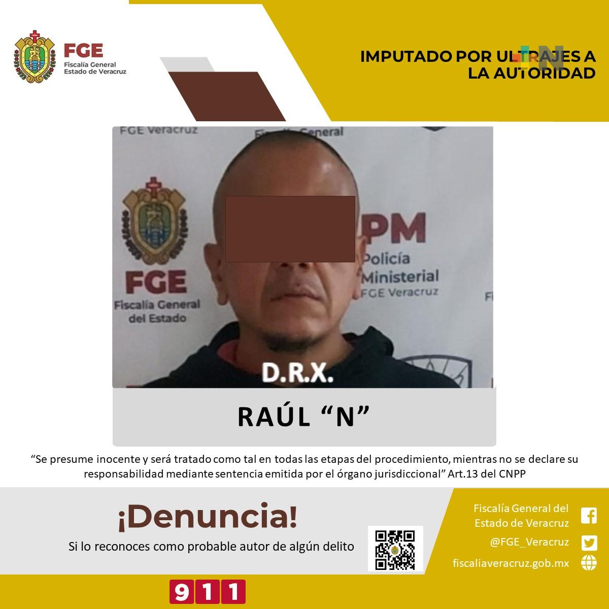 Por ultrajes a la autoridad procede Fiscalía Regional Xalapa