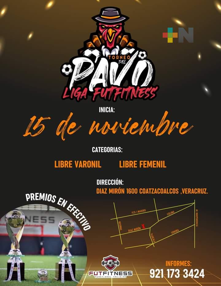 Por comenzar Torneo del Pavo de futbol en Coatzacoalcos