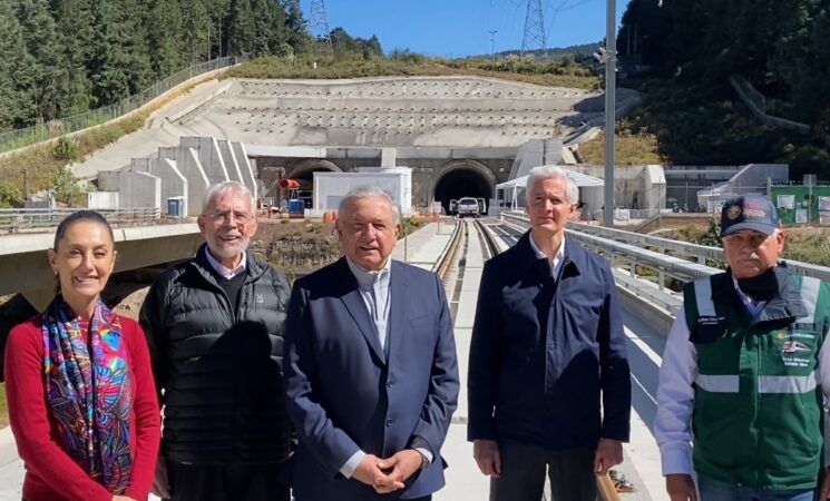 Supervisa AMLO obra del Tren Toluca-Ciudad de México; será inaugurado en 2023, anuncia
