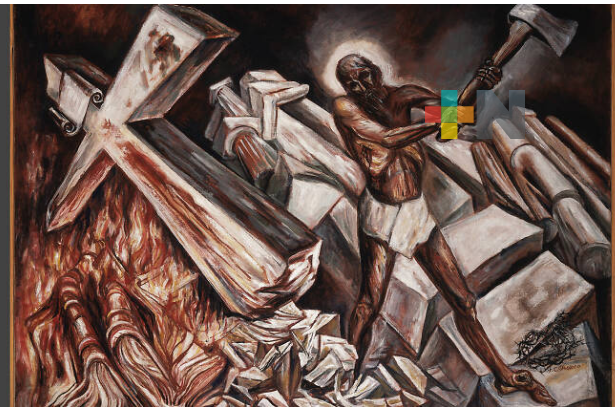 Envía AMLO mensaje de Navidad con pintura de Orozco