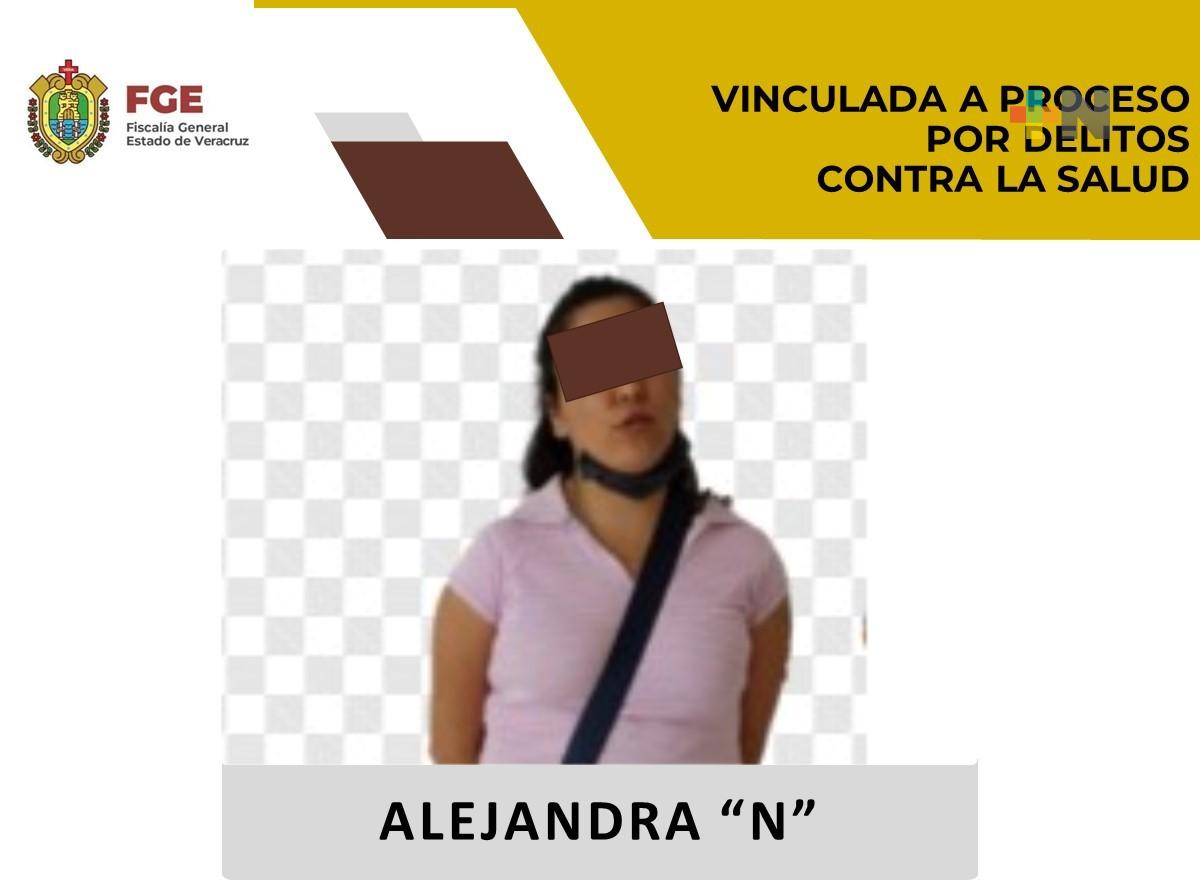 Vinculada a proceso por delitos contra la salud
