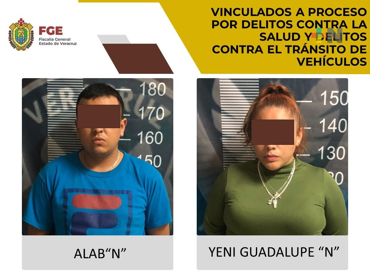 Vinculados a proceso por delito contra la salud y delitos contra el tránsito de vehículos