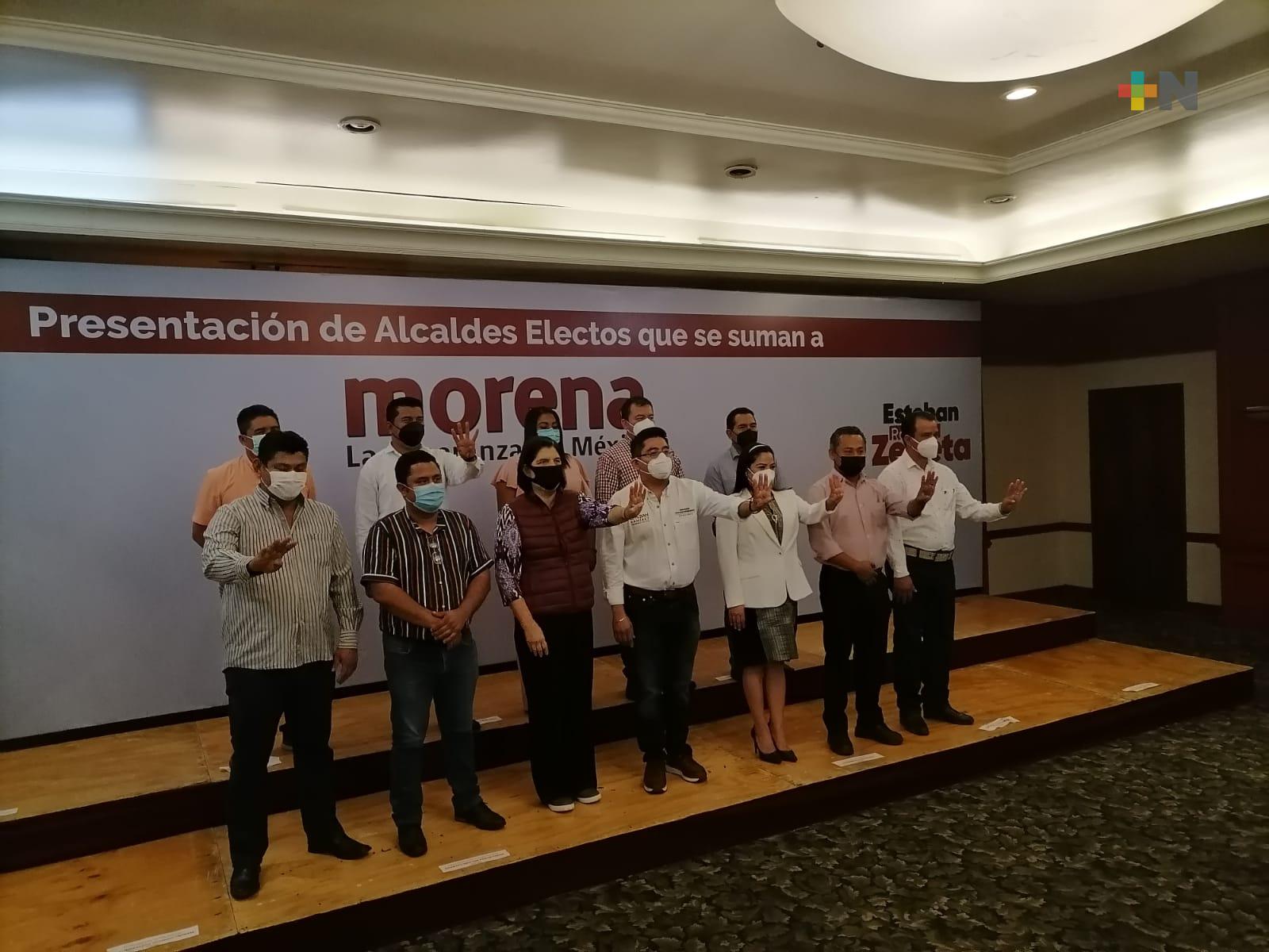 Once alcaldes electos se sumaron a Morena y la 4T