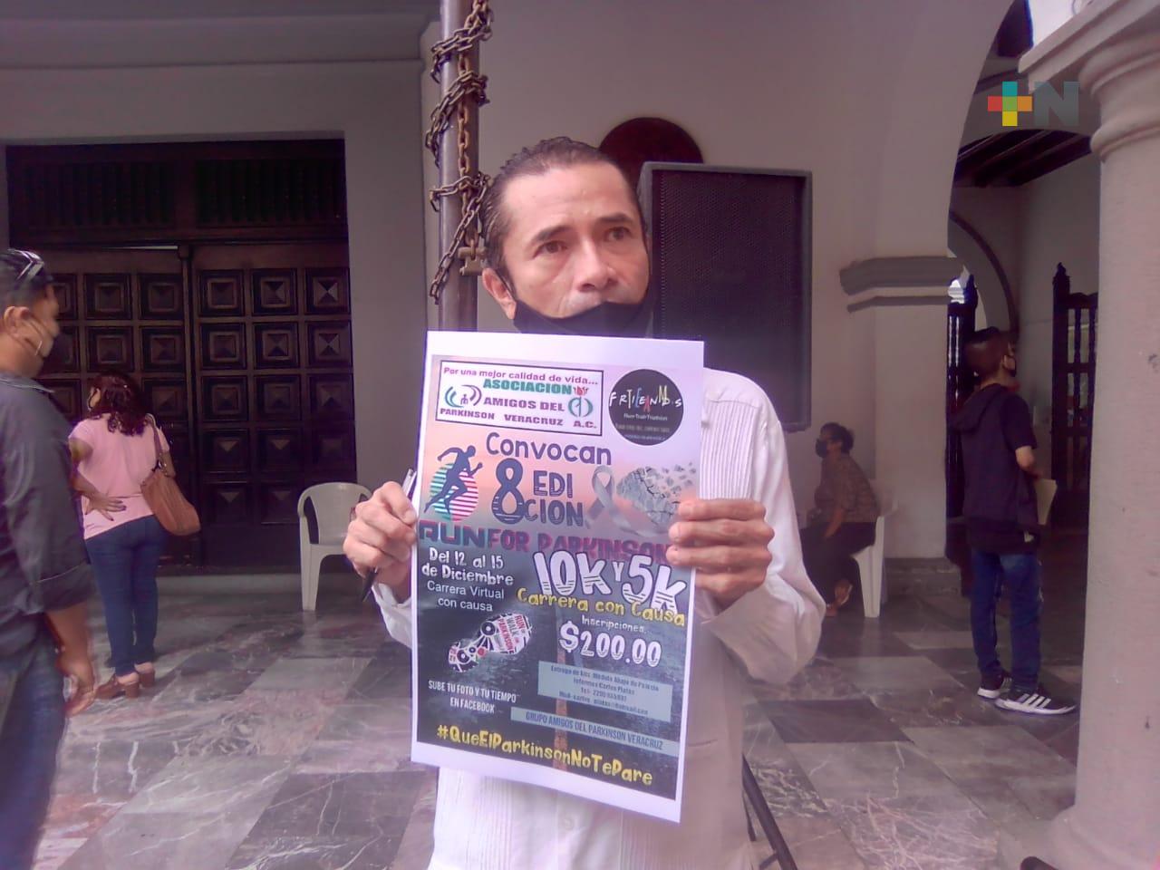 Organizarán carrera virtual en beneficio de personas con Parkinson