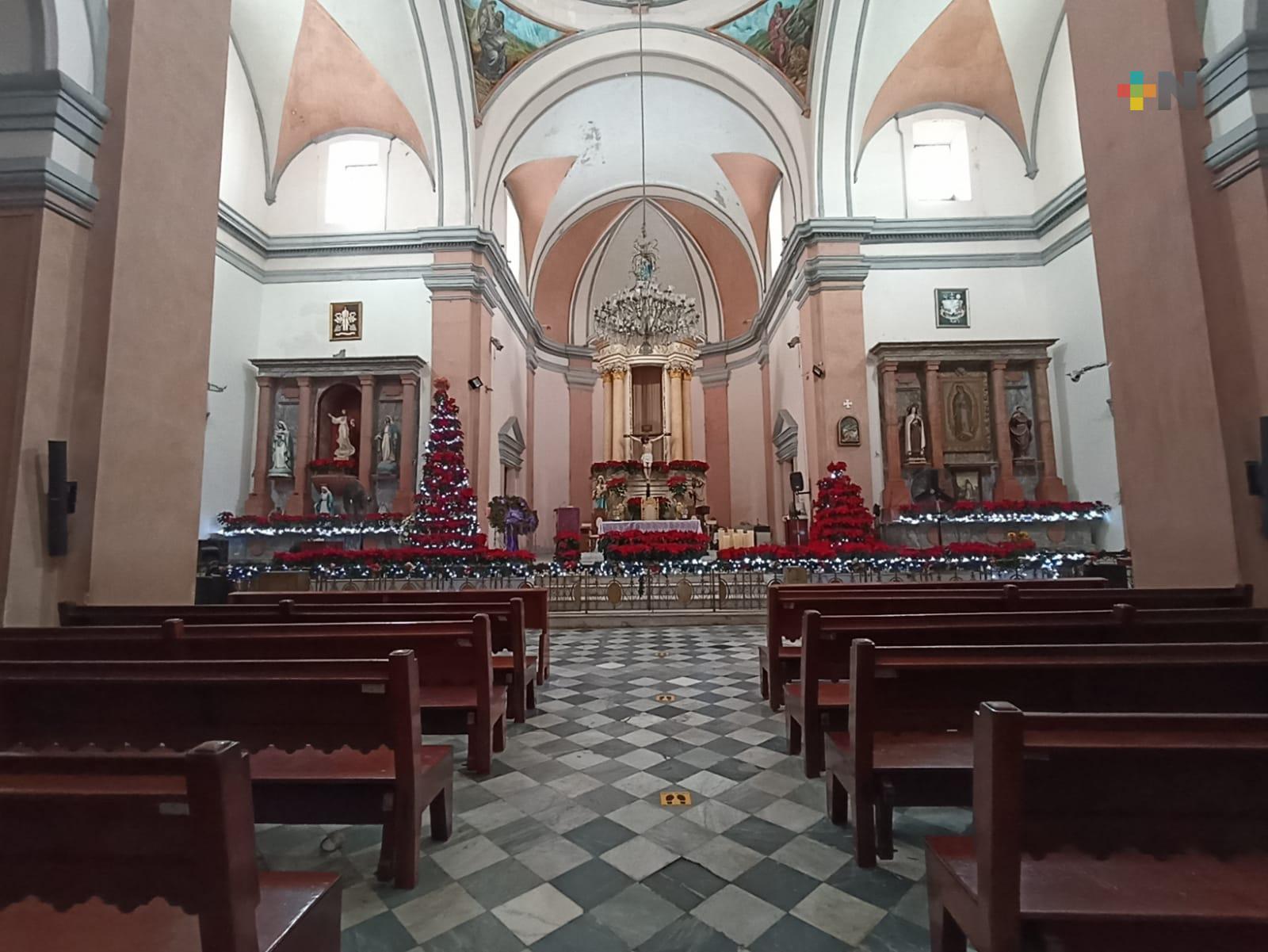 Aforo de 50 por ciento tendrá la misa de Nochebuena en Catedral de Veracruz