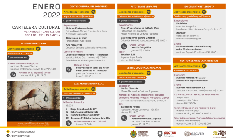 IVEC inicia el año con amplia cartelera de actividades culturales