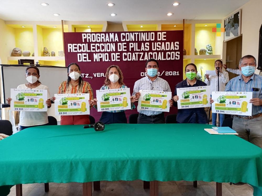 En Coatzacoalcos realizarán evento de recolección de pilas usadas