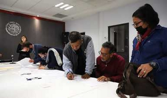 En México, firman acuerdo Gobernación y caravana migrante