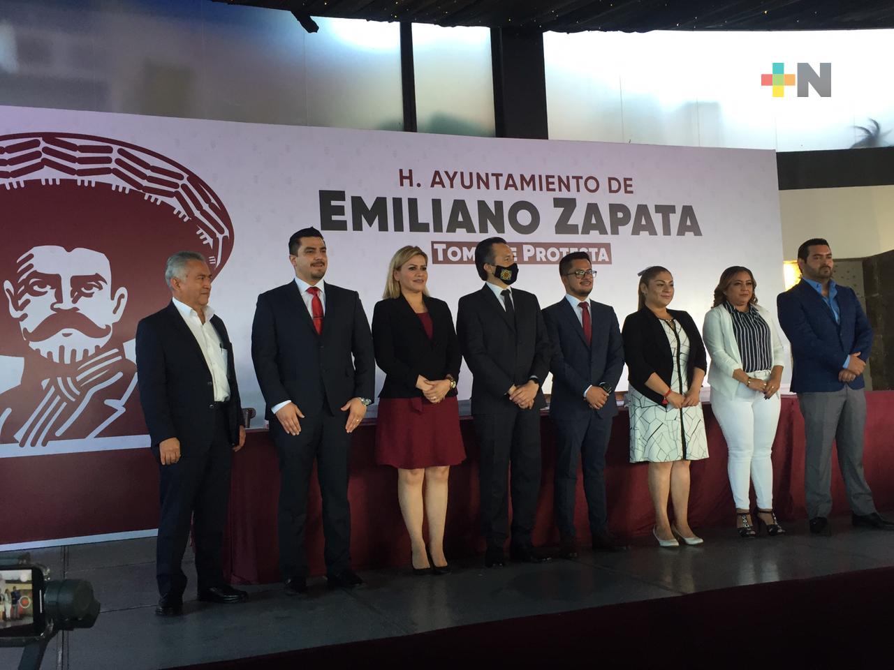 Rindió protesta Erick Ruiz como presidente municipal de Emiliano Zapata