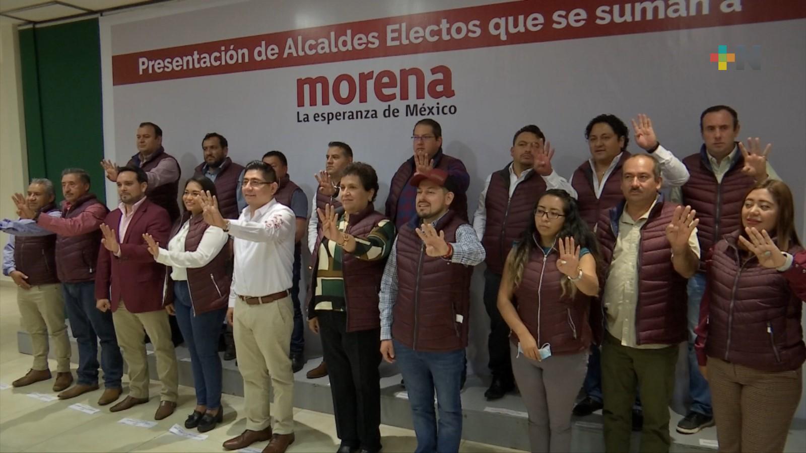 Más alcaldes electos de Veracruz se unen Morena