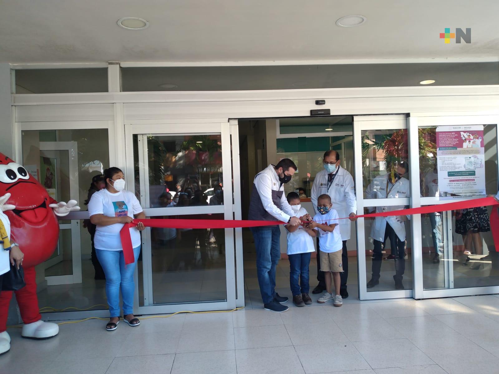 Primera campaña de donación de sangre en Hospital Infantil de Veracruz