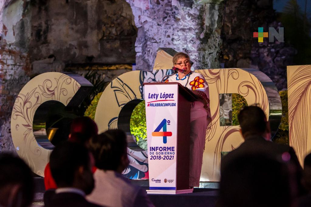 Presenta alcaldesa de Córdoba su cuarto informe de gobierno