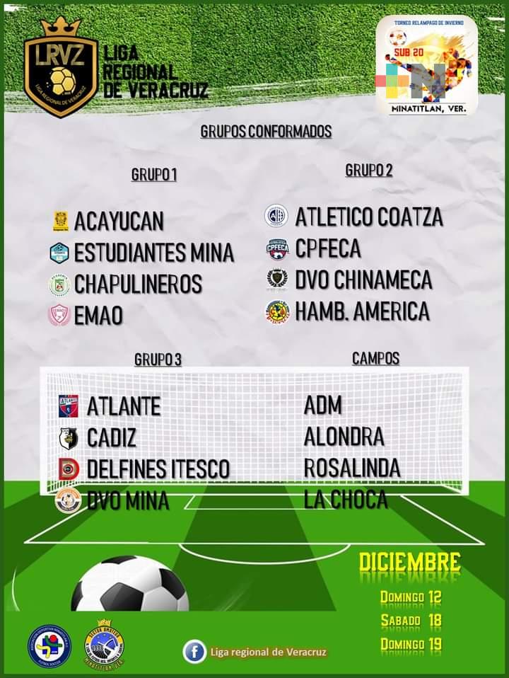 Realizarán torneo relámpago de futbol en Minatitlán