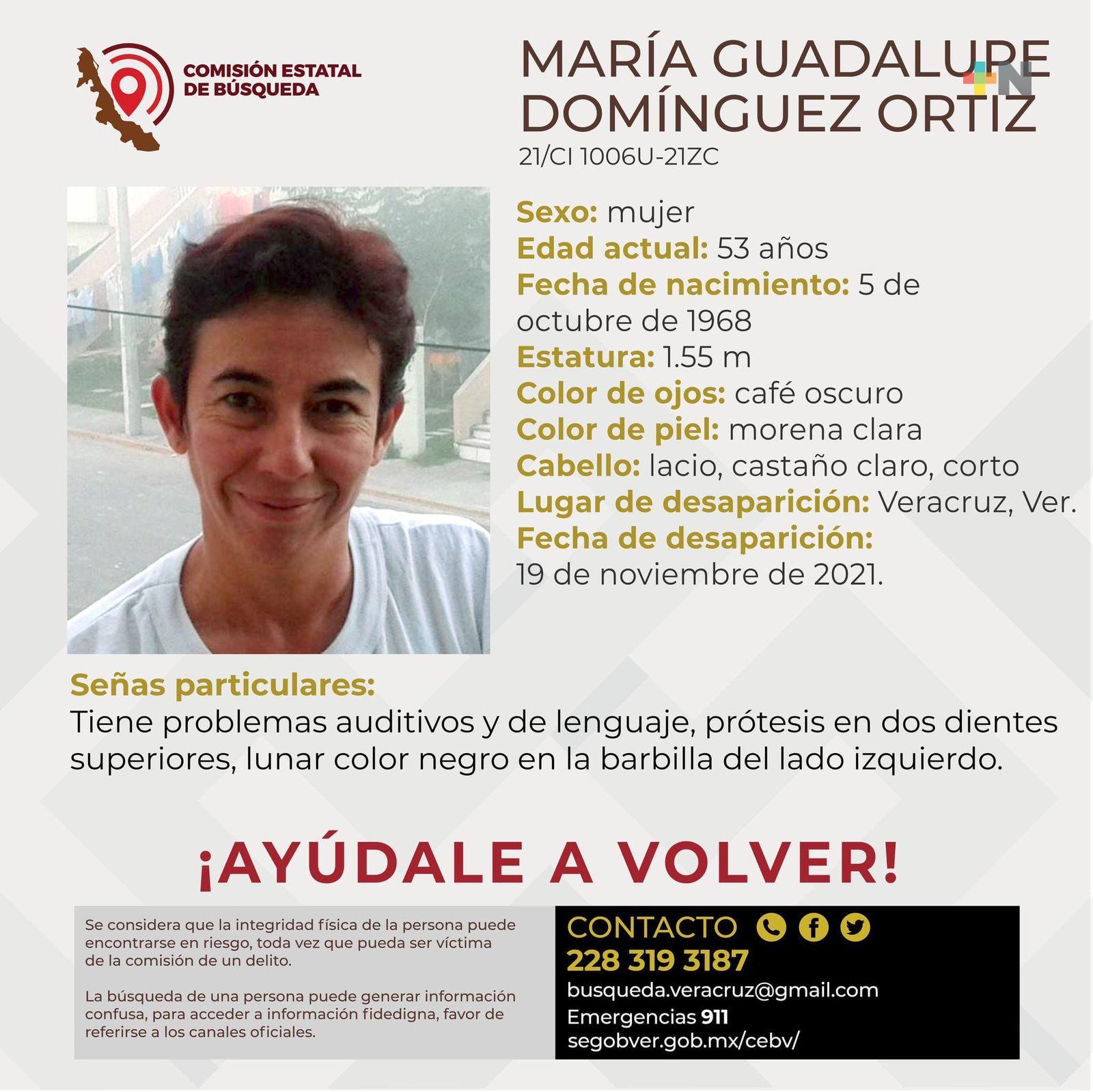 Pide apoyo para localizar a su hermana desaparecida en la ciudad de Veracruz