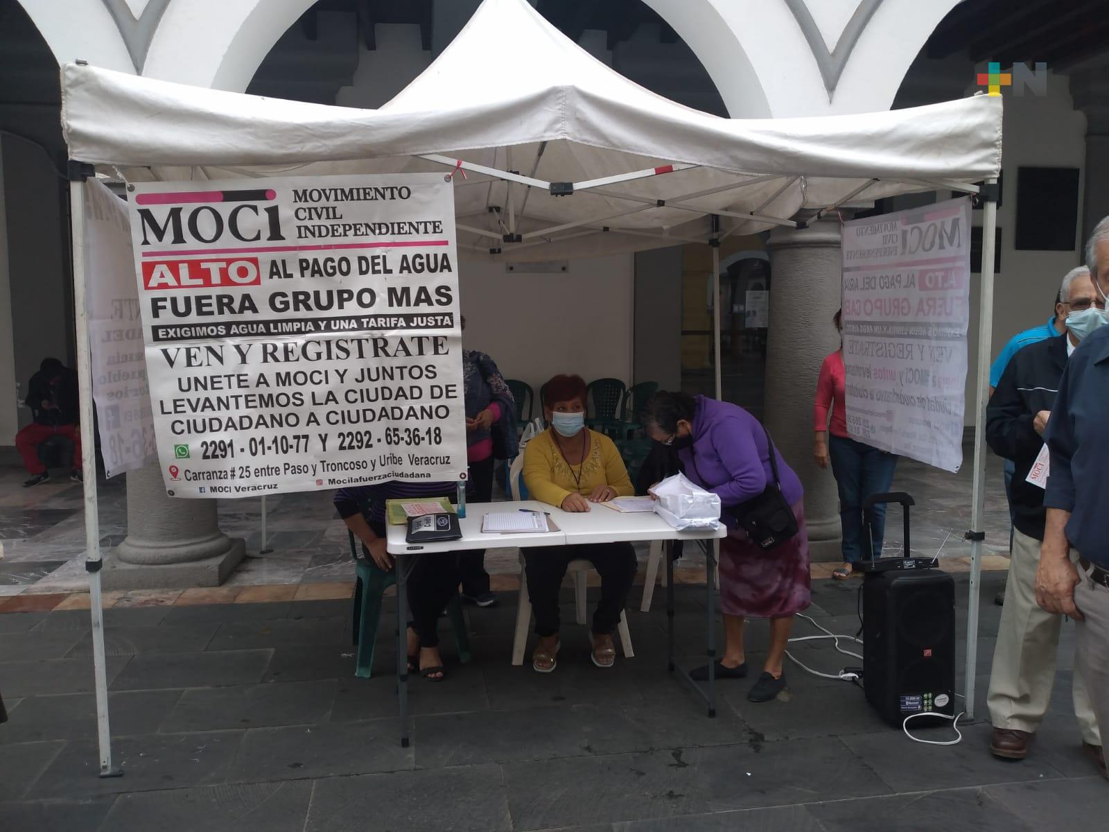 Instala MOCI campamento en contra de autoridades municipales y Grupo MAS