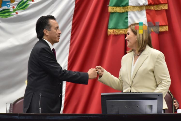 Reconoce presidenta del Congreso logros alcanzados por el gobierno estatal