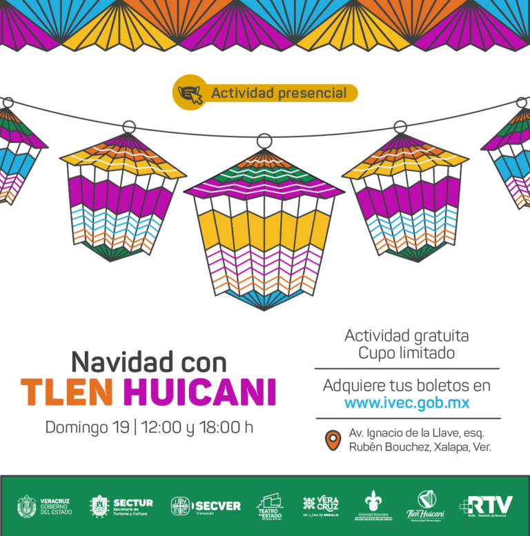 Invitan IVEC y Difusión Cultural UV al concierto Navidad con Tlen Huicani