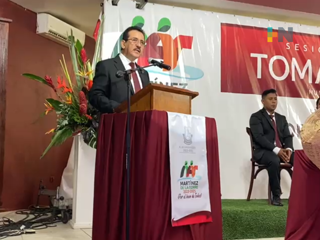 Rinde protesta Rodrigo Calderón Salas como alcalde de Martínez de la Torre