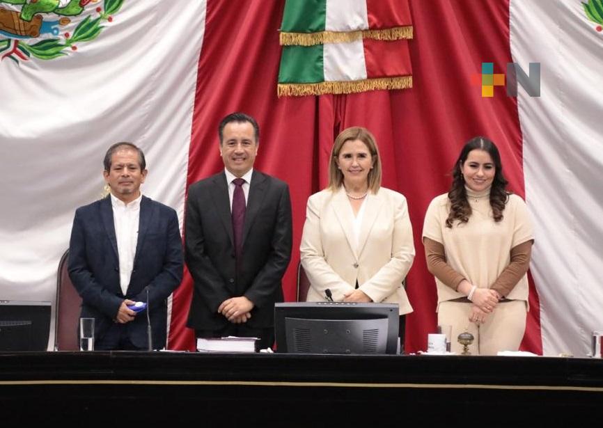 El Gobernador Cuitláhuac García compareció ante el Congreso del Estado