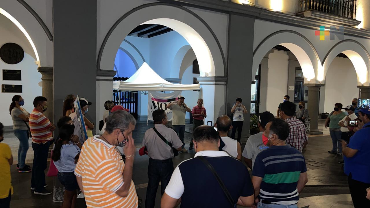 Toma MOCI palacio municipal del puerto de Veracruz