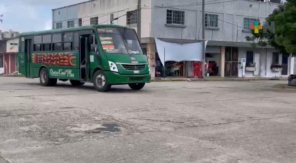 Esperan recuperar rutas del servicio urbano en Coatza